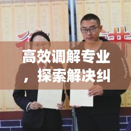 高效調(diào)解專業(yè)，探索解決糾紛的新路徑