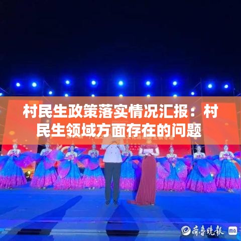 村民生政策落實情況匯報：村民生領域方面存在的問題 